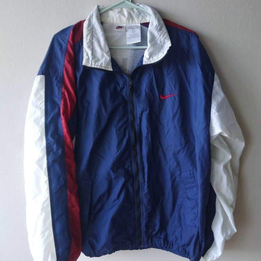 Vtg Nike Men's Windbreaker Size L Long Sleeve